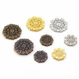 Flower Filigree Hollow Embellishments Findings Jewelry Bronze Tone 35mm 48mm