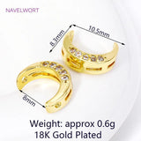 18K Plated Zircon Frame Beads for Necklace Making
