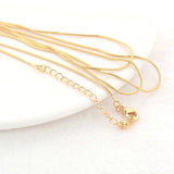 14K Brass Finished Necklace Chains Jewelry Supplies