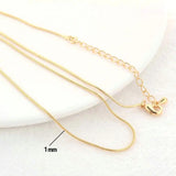 14K Brass Finished Necklace Chains Jewelry Supplies