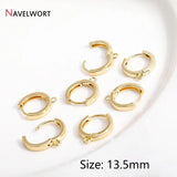 2 Sizes 14K Plated Brass Shvenzy Earring Clasps, High Earwire Fasteners