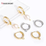 2 Sizes 14K Plated Brass Shvenzy Earring Clasps, High Earwire Fasteners