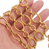 1m Stainless Steel Oval Cable Chain for DIY Necklace Craft Jewelry Making