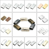 Leather Bracelet Clasp DIY Magnet Hook Rhodium Magnetic Clasp 15*3mm