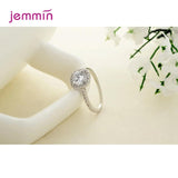 925 Silver Crystal Bridal Jewelry Set for Women