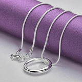 925 Sterling Silver Bangle Set with Ring Earrings Necklace Charm