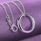 925 Sterling Silver Bangle Set with Ring Earrings Necklace Charm