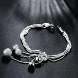 925 Silver Tassels Beads Set Wedding Gift