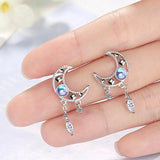 925 Silver Crystal Moon Jewelry Set