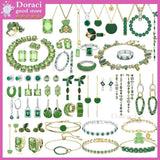 Austria Green Crystal Women Jewelry Set