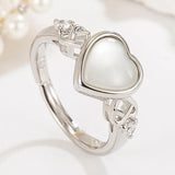 Crystal Heart Jewelry Set 925 Sterling Silver