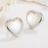 Crystal Heart Jewelry Set 925 Sterling Silver