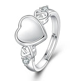 Crystal Heart Jewelry Set 925 Sterling Silver