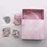 64pcs DIY Charm Bracelet Making Kit with Beads Charms Pendants