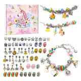 64pcs DIY Charm Bracelet Making Kit with Beads Charms Pendants