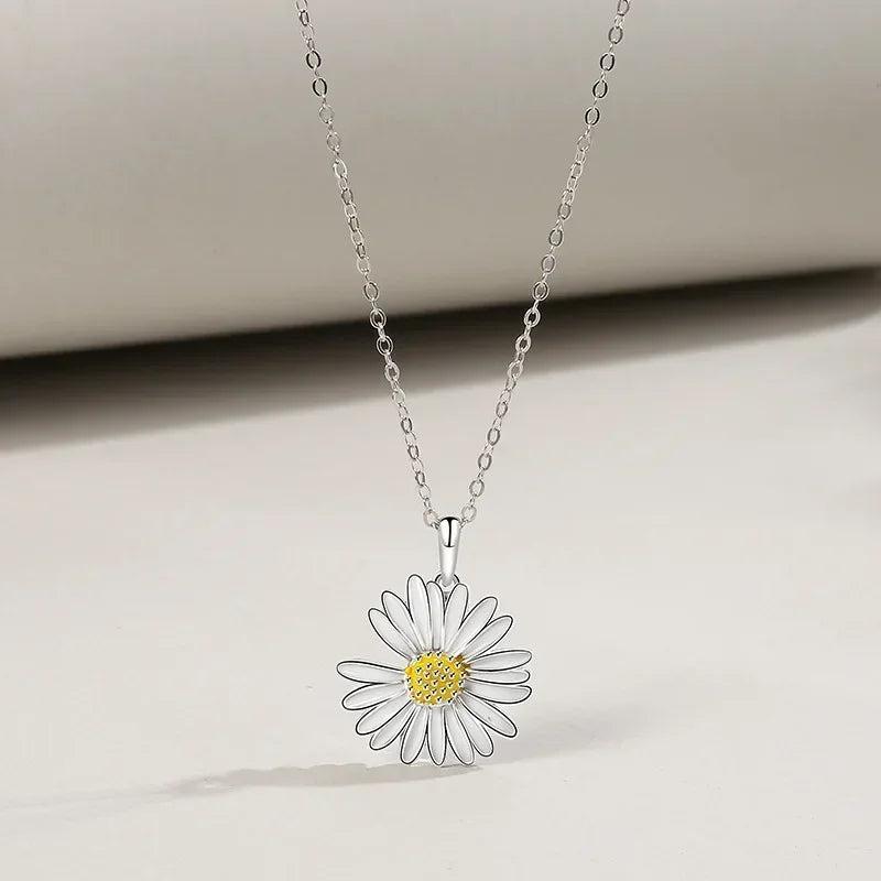 925 Sterling Silver Daisy Bracelet Small Fresh Lovely Jewelry