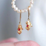 Rabbit Jewelry Set Matte Ancient Craft for Women