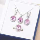 925 Silver Colorful Jewelry Set for Women