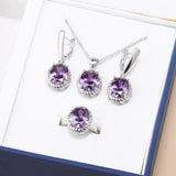 925 Silver Colorful Jewelry Set for Women