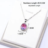 925 Silver Colorful Jewelry Set for Women