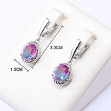 925 Silver Colorful Jewelry Set for Women