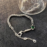 Vintage 925 Sterling Silver Bracelet for Women Thai Silver Chain Jewelry