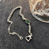 Vintage 925 Sterling Silver Bracelet for Women Thai Silver Chain Jewelry