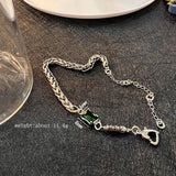Vintage 925 Sterling Silver Bracelet for Women Thai Silver Chain Jewelry