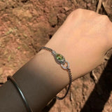 Peridot Bracelet Adjustable Fine Jewelry Lucky Chain Bracelet