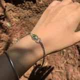 Peridot Bracelet Adjustable Fine Jewelry Lucky Chain Bracelet