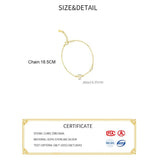 925 Silver Zircon CZ Heart Charm Bracelet Women Party Fine Jewelry
