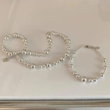 925 Silver Bead INS Bracelet for Women Girls Jewelry Gift