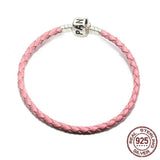 925 Sterling Silver Red Letter Bead Bracelet DlY