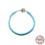 925 Sterling Silver Red Letter Bead Bracelet DlY