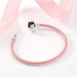 925 Sterling Silver Red Letter Bead Bracelet DlY