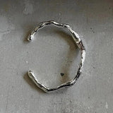 925 Silver Thick Hiphop Bracelet Vintage Style