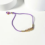 Spanish Bear Pink Rope Bracelets and Amethyst Jewelry Set