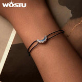 925 Silver Sun Moon Couples Bracelet Daily Party Dating Gift Fine Jewelry
