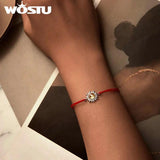 925 Silver Sun Moon Couples Bracelet Daily Party Dating Gift Fine Jewelry