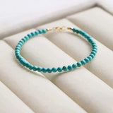 4MM Natural Turquoise Beads Bracelet - Easter Buddhism DIY Beaded Souvenir Pray