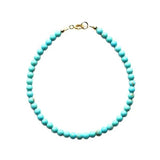 4MM Natural Turquoise Beads Bracelet - Easter Buddhism DIY Beaded Souvenir Pray
