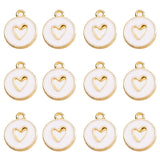 20Pcs Multicolor Enamel Heart Charms for Bracelet Making
