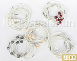 10Pcs 11mm Pink Gray Wine Red Pearls Leather Bracelet