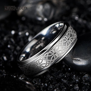 Men's 8mm Tungsten Carbide Wedding Band Rings Size 6-14