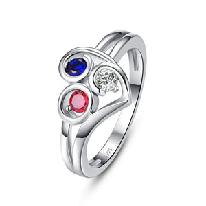 Heart Shaped Zircon Ring for Women Wedding Jewelry