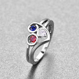 Heart Shaped Zircon Ring for Women Wedding Jewelry