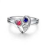 Heart Shaped Zircon Ring for Women Wedding Jewelry