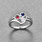 Heart Shaped Zircon Ring for Women Wedding Jewelry