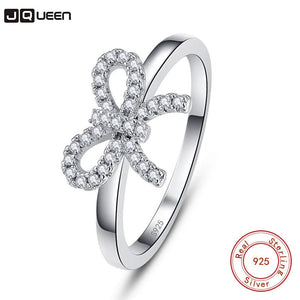 Arrival Bowknot Silver Ring Romantic Style Wedding Party Accessories