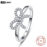 Arrival Bowknot Silver Ring Romantic Style Wedding Party Accessories